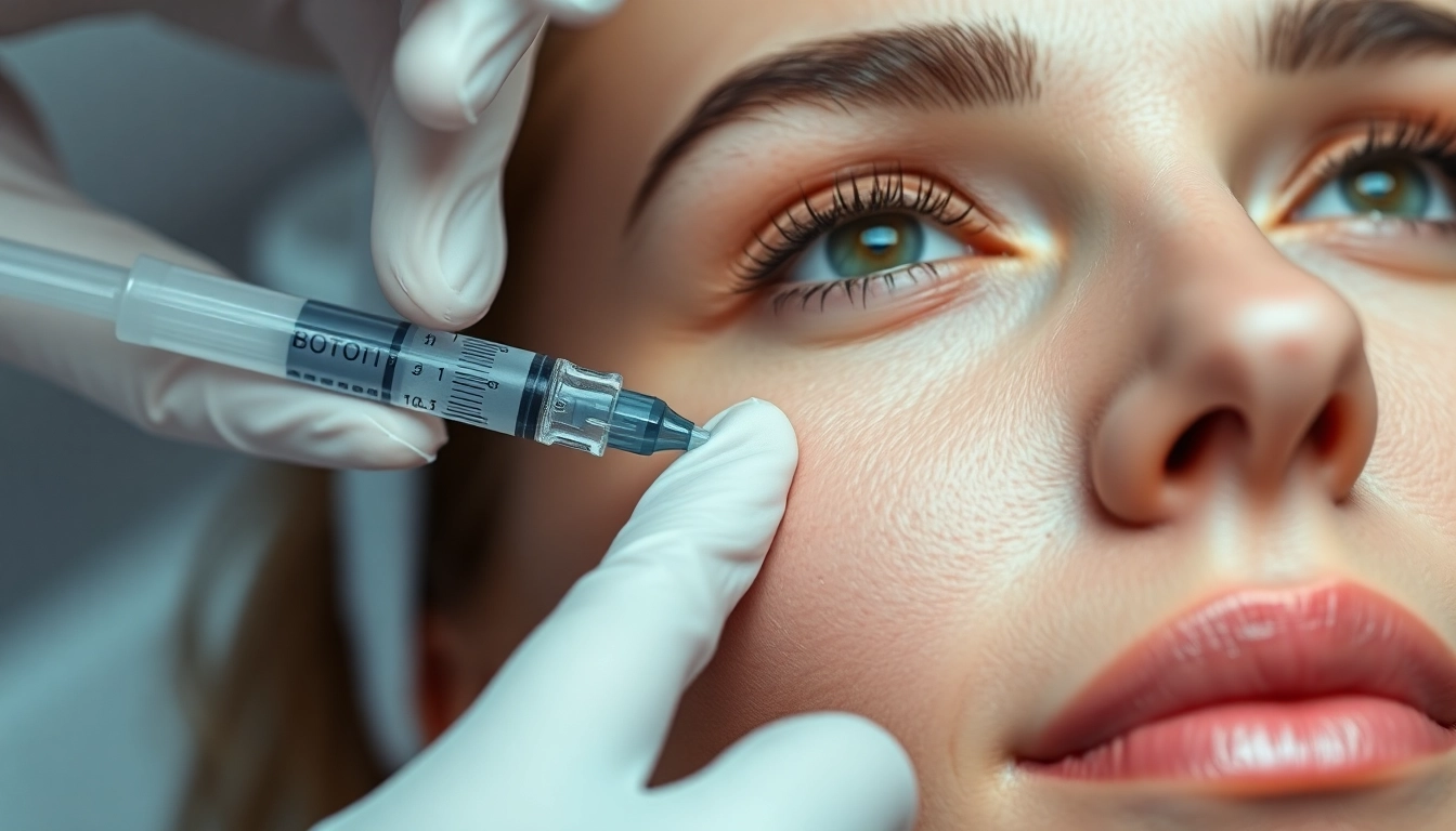 Professional Botox Behandlung: injectors applying Botox for youthful skin refreshment, emphasizing precision and safety.