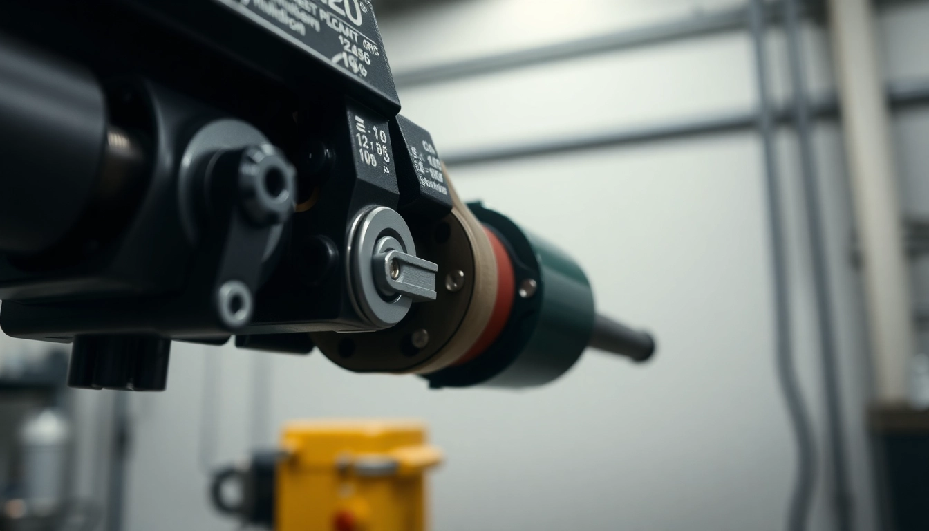 Detailed shot of a pneumatische spanner in use, demonstrating its grip and air-driven movement for efficient industrial clamping.