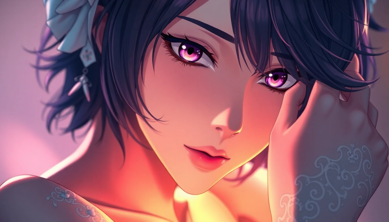 AI generated hentai depicting a detailed anime character in a sensual pose with realistic textures and vibrant colors, designed for immersive visual experience.